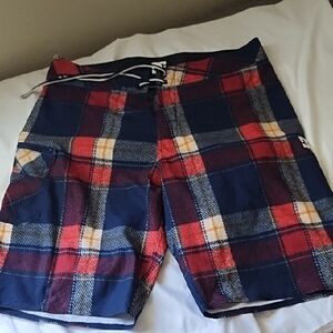 DC Red and Blue Board Shorts Swimwear